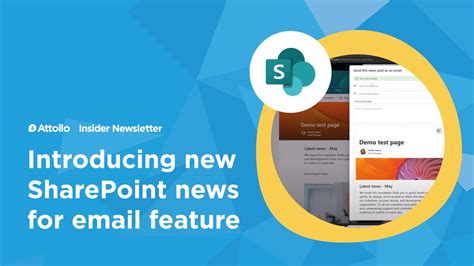 Introducing new SharePoint news for email feature.